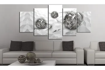 Billede Immersed Silver 100x50 - Artgeist sp. z o. o. - Boligtilbehør - Billeder & kunst - Billeder på lærred