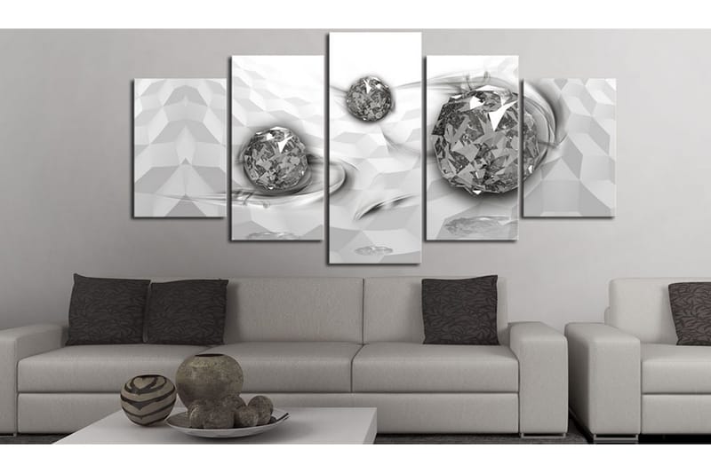 Billede Immersed Silver 100x50 - Artgeist sp. z o. o. - Boligtilbehør - Billeder & kunst - Billeder på lærred