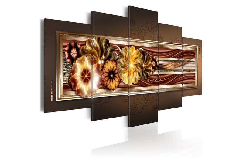 Billede In Golden Waves 100x50 - Artgeist sp. z o. o. - Boligtilbehør - Billeder & kunst - Billeder på lærred