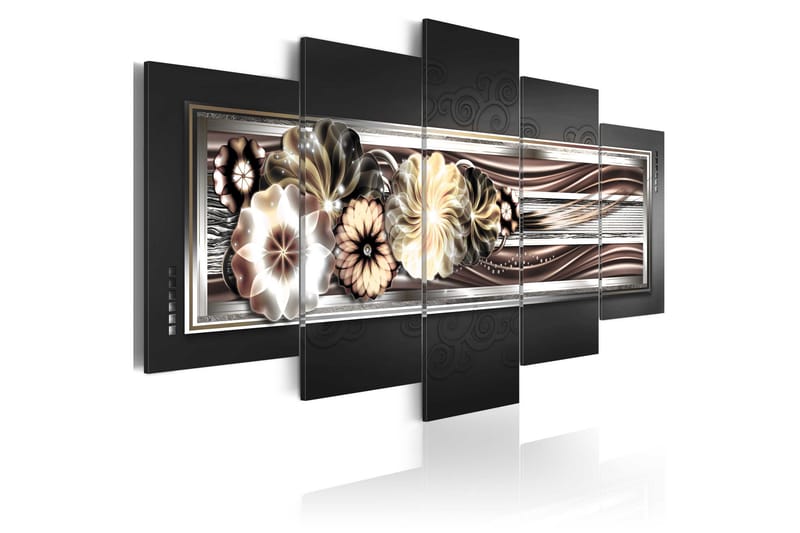 Billede In Platinum Waves 200x100, Artgeist sp. z o. o.