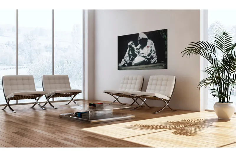 Billede Incognito Killer Banksy 60x40 - Artgeist sp. z o. o. - Boligtilbehør - Billeder & kunst - Billeder på lærred