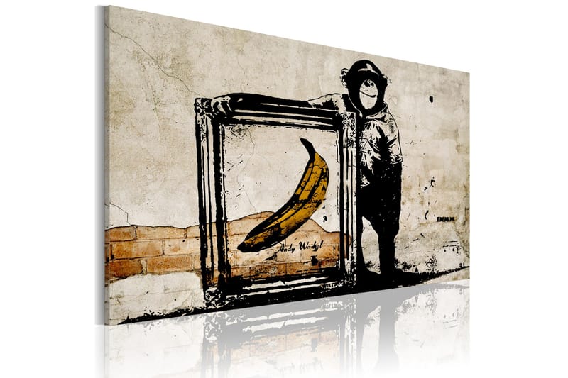 Billede Inspired By Banksy Sepia 90x60, Artgeist sp. z o. o.