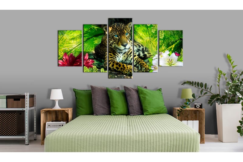 Billede Jaguar 100x50 - Artgeist sp. z o. o. - Boligtilbehør - Billeder & kunst - Billeder på lærred