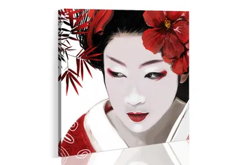 Billede Japanese Geisha 40x40 - Artgeist sp. z o. o. - Boligtilbehør - Billeder & kunst - Billeder på lærred