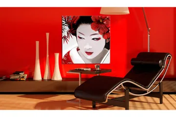 Billede Japanese Geisha 40x40 - Artgeist sp. z o. o. - Boligtilbehør - Billeder & kunst - Billeder på lærred