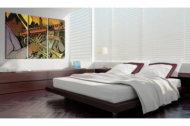 Billede Jazz Musician 60x40 - Artgeist sp. z o. o. - Boligtilbehør - Billeder & kunst - Billeder på lærred