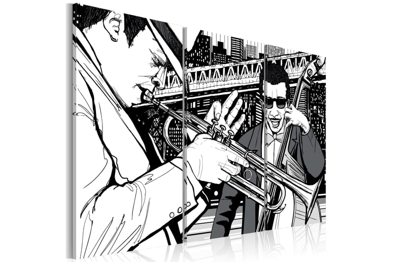 Billede Jazzkonsert New York Skyskraber 60x40, Artgeist sp. z o. o.