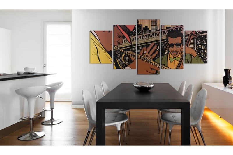 Billede Jazzy Nyc 100x50 - Artgeist sp. z o. o. - Boligtilbehør - Billeder & kunst - Billeder på lærred