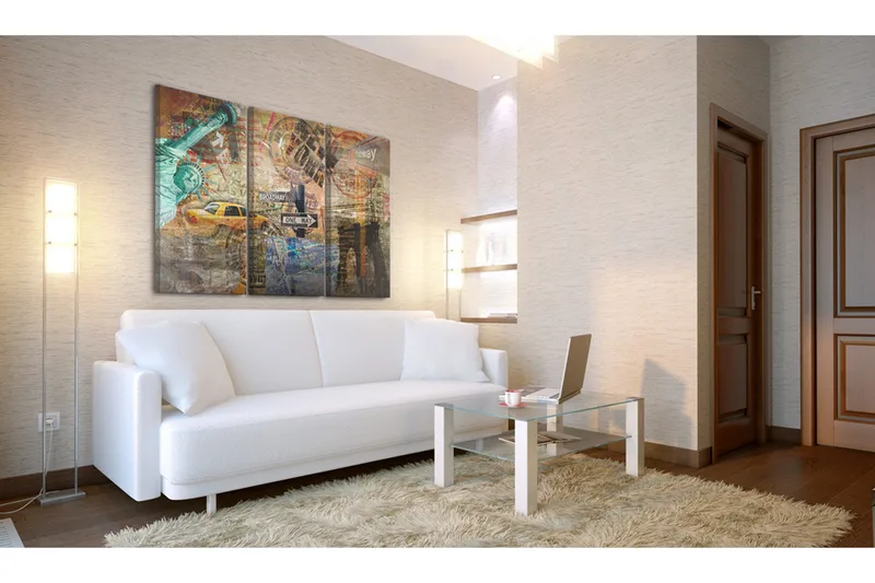 Billede Kernen Nyc 120x80 - Artgeist sp. z o. o. - Boligtilbehør - Billeder & kunst - Billeder på lærred