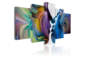 Billede Kiss Of Colours 100x50 - Artgeist sp. z o. o. - Boligtilbehør - Billeder & kunst - Billeder på lærred