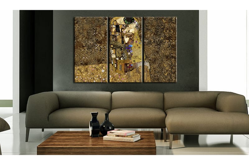Billede Klimt Inspiration Kiss 120x80 - Artgeist sp. z o. o. - Boligtilbehør - Billeder & kunst - Billeder på lærred