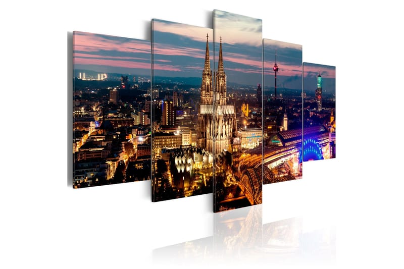 Billede Koeln Night Panorama 200x100, Artgeist sp. z o. o.
