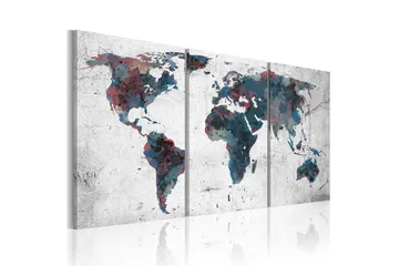 Billede Kontinentaldrift 60x30 - Artgeist sp. z o. o. - Boligtilbehør - Billeder & kunst - Billeder på lærred
