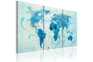 Billede Kontinenter Som Oceaner 120x60 - Artgeist sp. z o. o. - Boligtilbehør - Billeder & kunst - Billeder på lærred