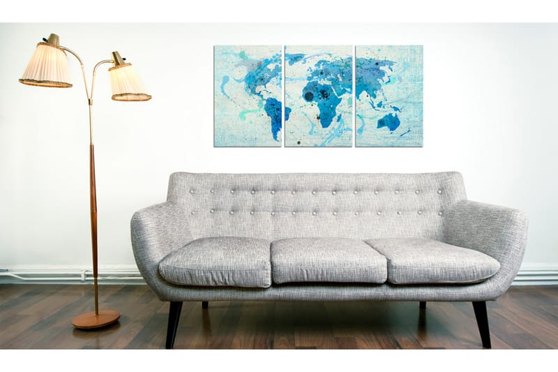 Billede Kontinenter Som Oceaner 60x30 - Artgeist sp. z o. o. - Boligtilbehør - Billeder & kunst - Billeder på lærred