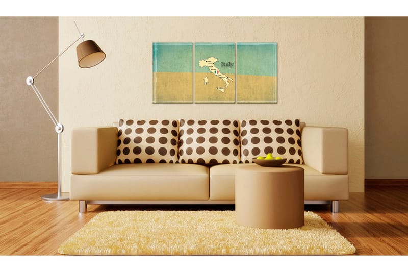 Billede Kort: Italien 60x30, Artgeist sp. z o. o.