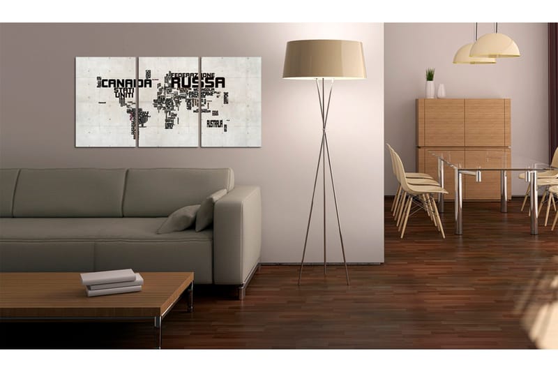 Billede Kort Italiensk 120x60 - Artgeist sp. z o. o. - Boligtilbehør - Billeder & kunst - Billeder på lærred