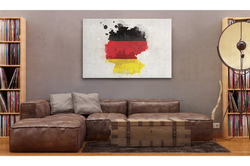 Billede Kort Over Tyskland 60x40 - Artgeist sp. z o. o. - Boligtilbehør - Billeder & kunst - Billeder på lærred