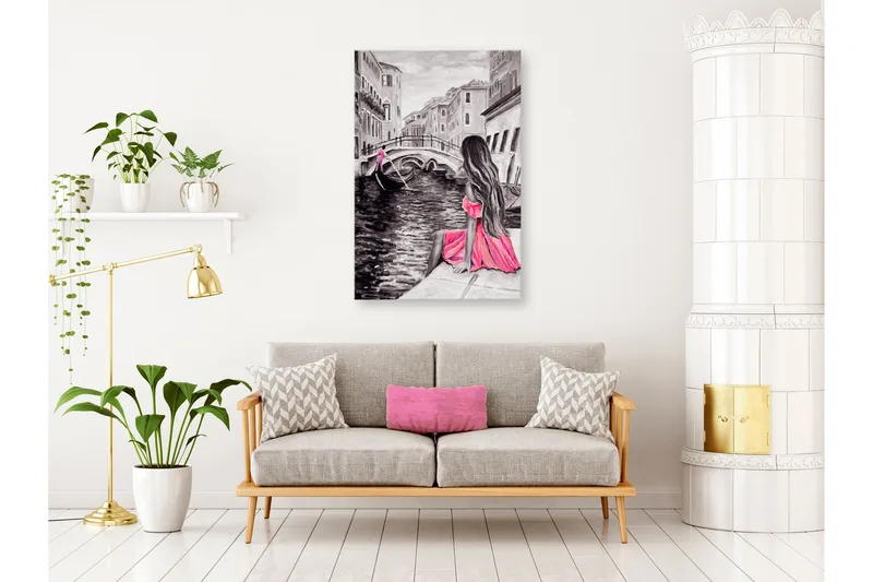 Billede Kvinde i Venedig (1 Del) Lodret 80x120, Artgeist sp. z o. o.
