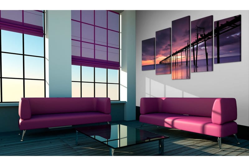 Billede Kysten Inden Solopgangen 100x50 - Artgeist sp. z o. o. - Boligtilbehør - Billeder & kunst - Billeder på lærred