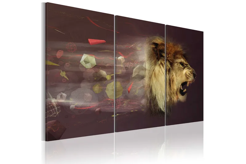 Billede Løve Abstrakt 60x40, Artgeist sp. z o. o.