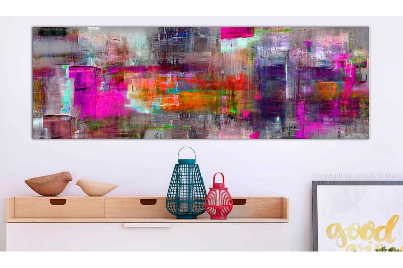 Billede Land Of Colors 150x50 - Artgeist sp. z o. o. - Boligtilbehør - Billeder & kunst - Billeder på lærred