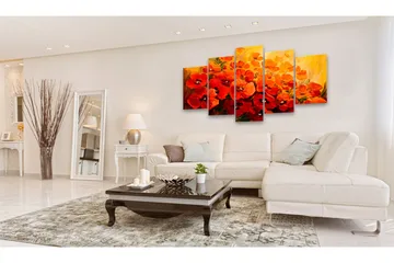 Billede Land of Poppies 100x50 - Artgeist sp. z o. o. - Boligtilbehør - Billeder & kunst - Billeder på lærred