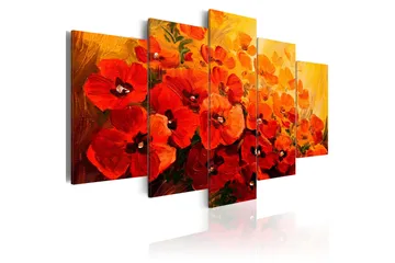 Billede Land of Poppies 100x50 - Artgeist sp. z o. o. - Boligtilbehør - Billeder & kunst - Billeder på lærred