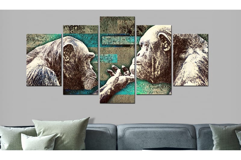 Billede Learning Of Tenderness 200x100 - Artgeist sp. z o. o. - Boligtilbehør - Billeder & kunst - Billeder på lærred