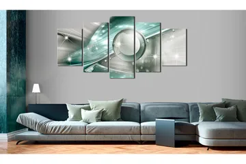 Billede Light-Blue Flame 200x100 - Artgeist sp. z o. o. - Boligtilbehør - Billeder & kunst - Billeder på lærred
