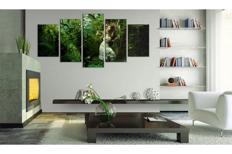 Billede Lost In Greenery 100x50 - Artgeist sp. z o. o. - Boligtilbehør - Billeder & kunst - Billeder på lærred