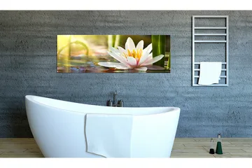 Billede Lotus' Glow 150x50 - Artgeist sp. z o. o. - Boligtilbehør - Billeder & kunst - Billeder på lærred