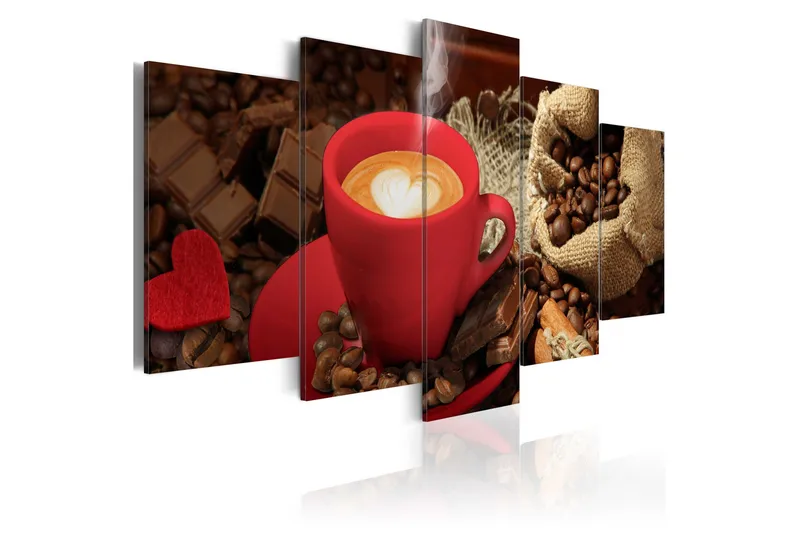 Billede Love Espresso 100x50, Artgeist sp. z o. o.
