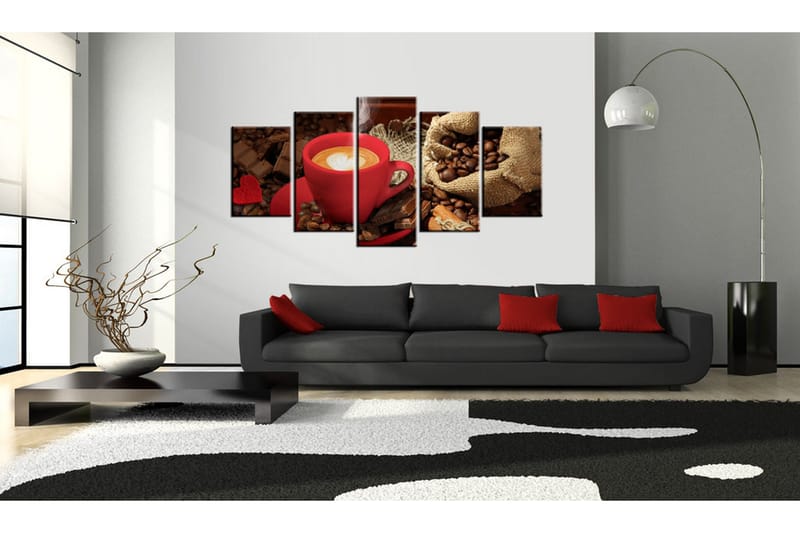 Billede Love Espresso 100x50 - Artgeist sp. z o. o. - Boligtilbehør - Billeder & kunst - Billeder på lærred
