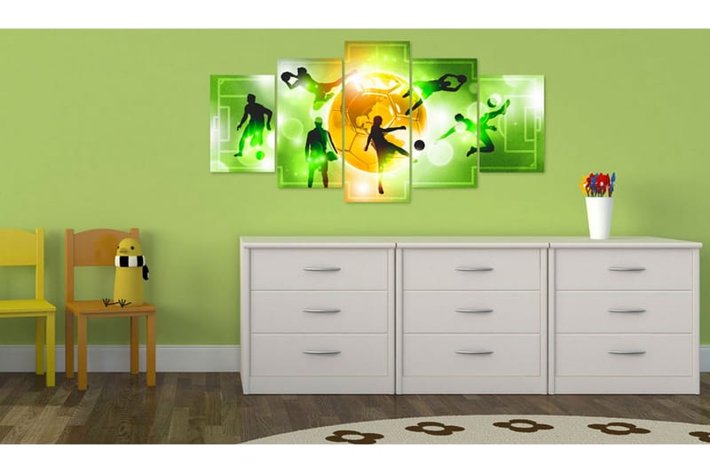 Billede Love Soccer 200x100 - Artgeist sp. z o. o. - Boligtilbehør - Billeder & kunst - Billeder på lærred