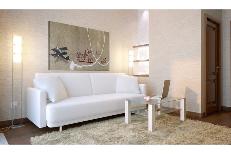 Billede Love Plane Banksy 60x40 - Artgeist sp. z o. o. - Boligtilbehør - Billeder & kunst - Billeder på lærred