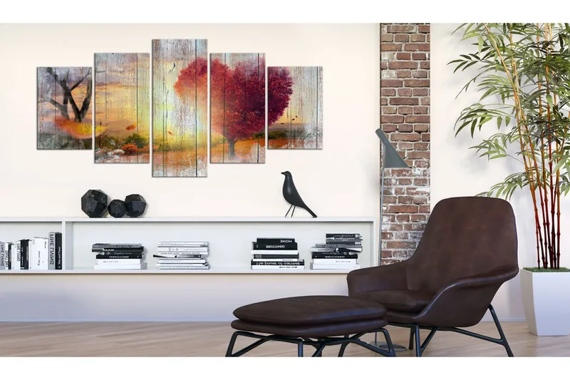 Billede Lovers’ Autumn 100x50 - Artgeist sp. z o. o. - Boligtilbehør - Billeder & kunst - Billeder på lærred