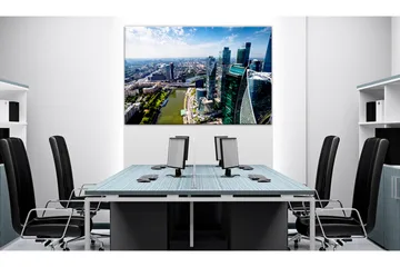 Billede Luftfoto af Moskva 60x40 - Artgeist sp. z o. o. - Boligtilbehør - Billeder & kunst - Billeder på lærred