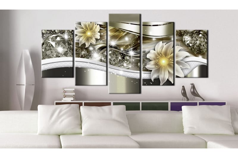 Billede Luminous Wave 200x100 - Artgeist sp. z o. o. - Boligtilbehør - Billeder & kunst - Billeder på lærred