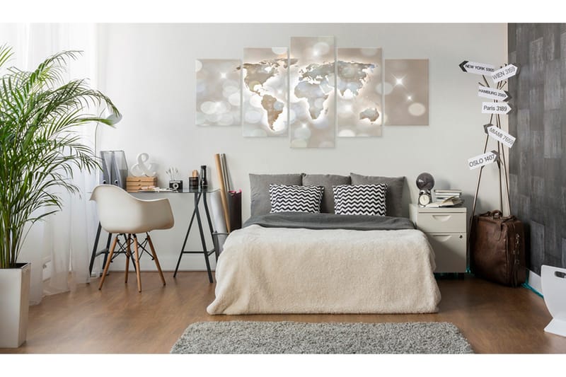 Billede Lux Mundi 100x50 - Artgeist sp. z o. o. - Boligtilbehør - Billeder & kunst - Billeder på lærred