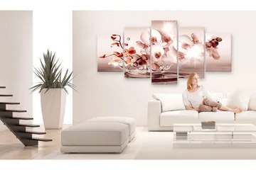 Billede Lyric Of Orchid 200x100 - Artgeist sp. z o. o. - Boligtilbehør - Billeder & kunst - Billeder på lærred
