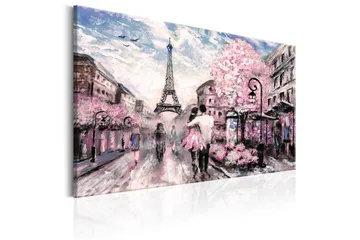 Billede Lyserød Paris 120x80 - Artgeist sp. z o. o. - Boligtilbehør - Billeder & kunst - Billeder på lærred