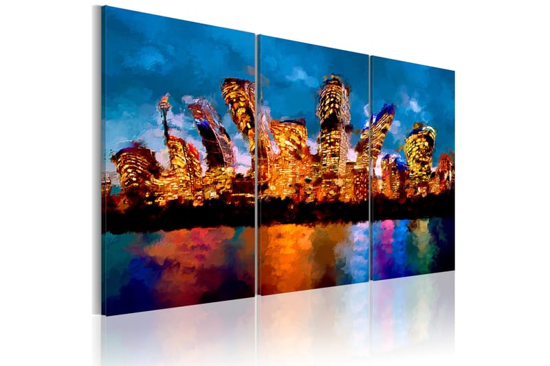 Billede Mad City Triptych 120x80, Artgeist sp. z o. o.