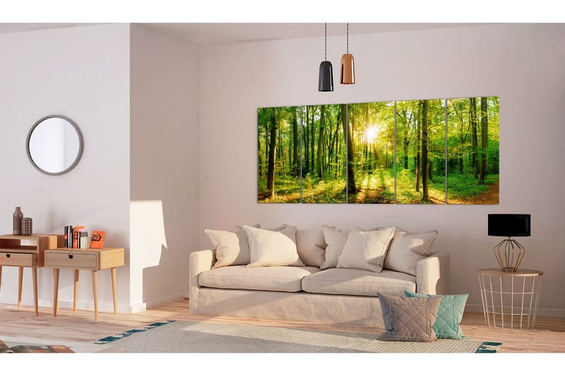 Billede Magic Forest 200x80 - Artgeist sp. z o. o. - Boligtilbehør - Billeder & kunst - Billeder på lærred