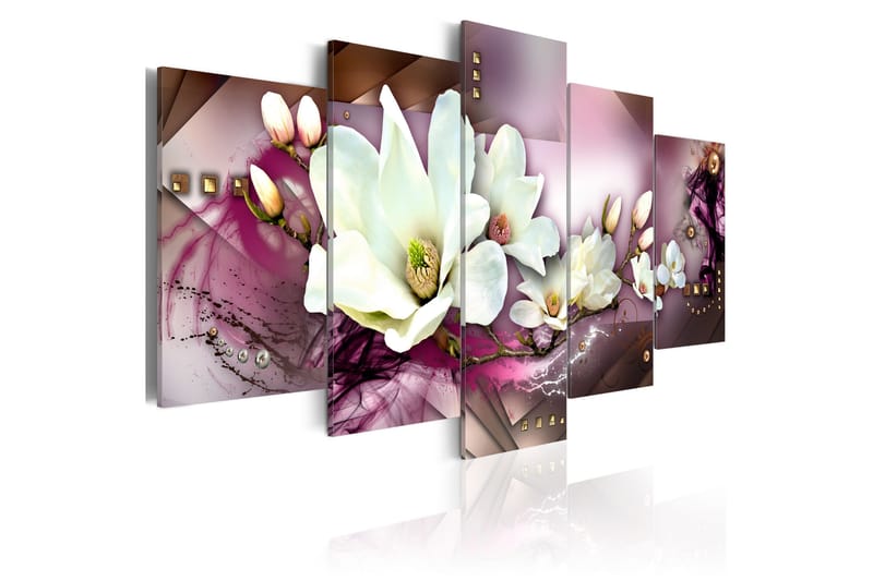Billede Magnetic Abstraction With An Orchid 100x50, Artgeist sp. z o. o.