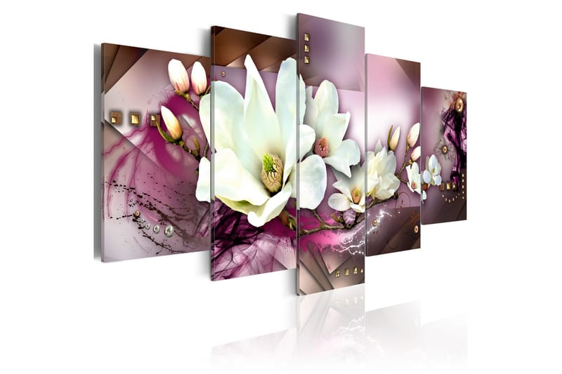 Billede Magnetic Abstraction With An Orchid 200x100, Artgeist sp. z o. o.