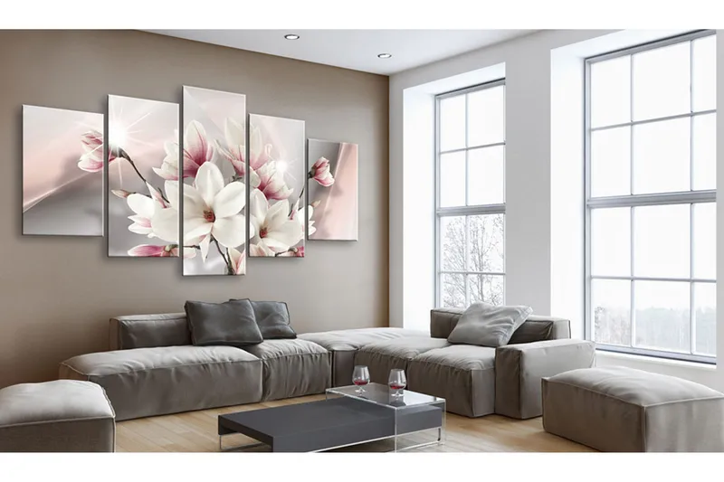 Billede Magnolia In Bloom 200x100 - Artgeist sp. z o. o. - Boligtilbehør - Billeder & kunst - Billeder på lærred