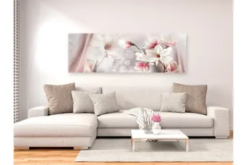 Billede Magnolia Reflection 1 Part Narrow 120x40 - Artgeist sp. z o. o. - Boligtilbehør - Billeder & kunst - Billeder på lærred