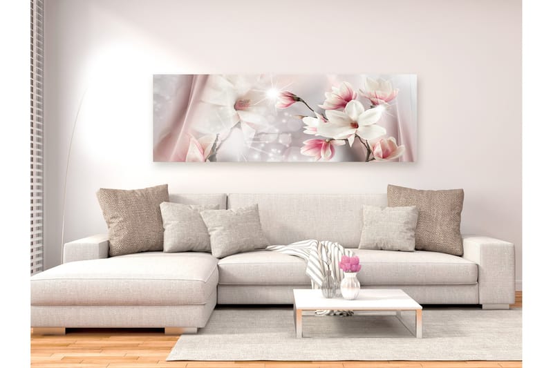 Billede Magnolia Reflection 1 Part Narrow 120x40 - Artgeist sp. z o. o. - Boligtilbehør - Billeder & kunst - Billeder på lærred