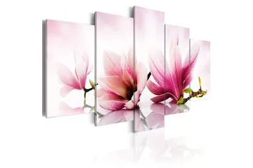 Billede Magnolias Pink Flowers 200x100 - Artgeist sp. z o. o. - Boligtilbehør - Billeder & kunst - Billeder på lærred